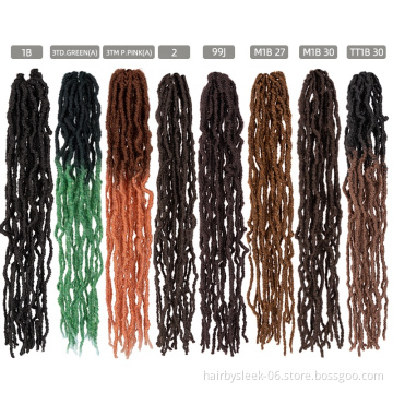Rebecca 20inches 100g Faux Locs Curl Ombre Synthetic Braiding Hair Curly Hair Extension Crochet Braid Hair Afro Kinky Dreadlocks